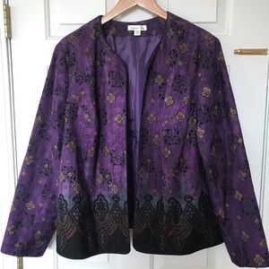 Cold water Creek Women’s Elegant Jacket Size 20